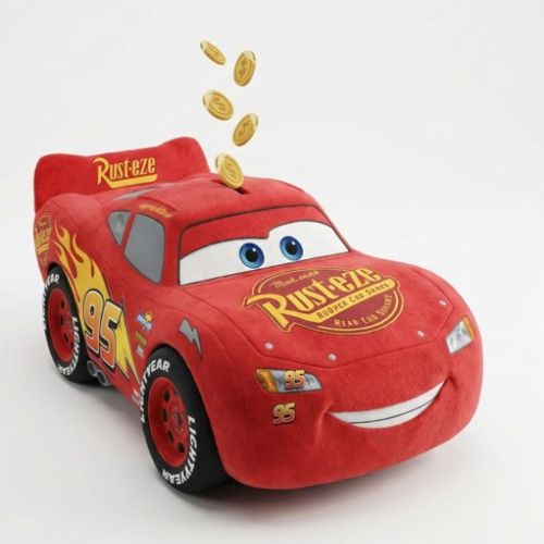 (Mis 5) DISNEY – Cars – Peluche con Salvadanaio Interno 30cm…x12